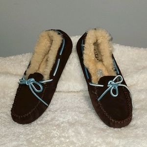UGG Dakota brown suede wool slipper moccasin